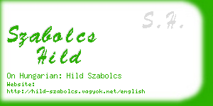 szabolcs hild business card